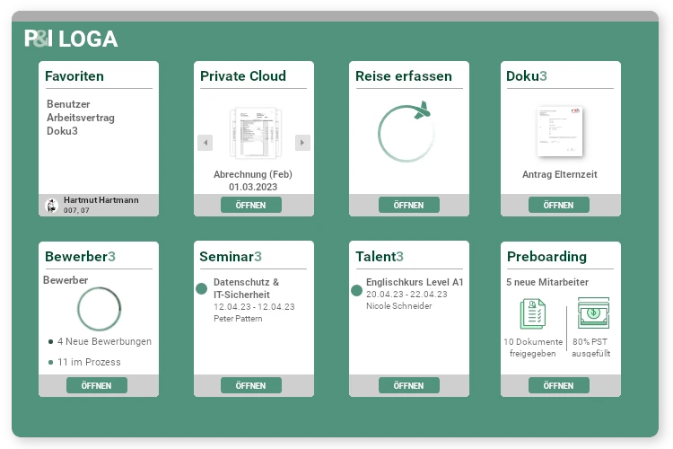 Im Bereich HRM bietet RZH zahlreiche Module zur Prozessoptimierung und -digitalisierung an.